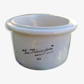 Glazed stoneware pot "La Ménagère"