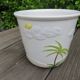 Flower pot "palm" ceramic Bassano Italy 60 70 years