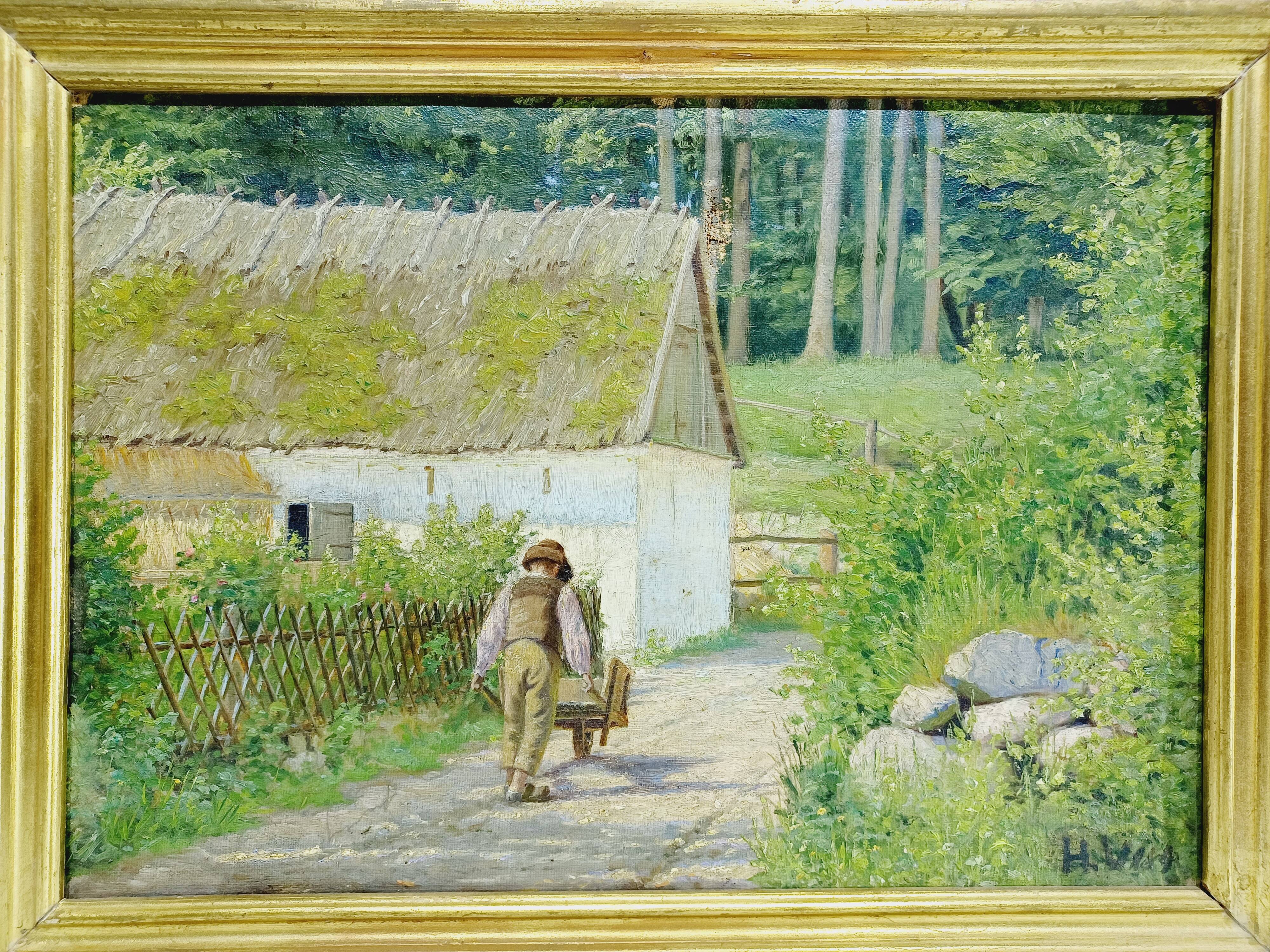 H. Viss – Oil on canvas “Country landscape”