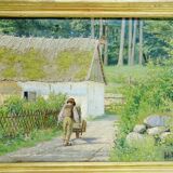 H. Viss – Oil on canvas “Country landscape”