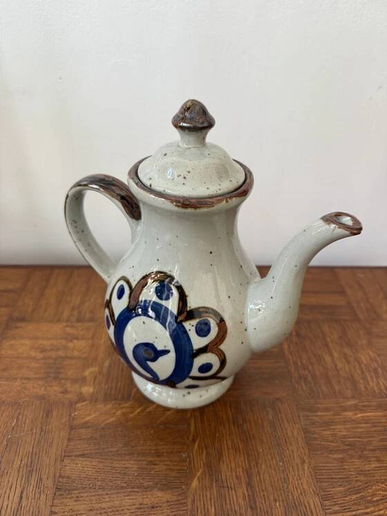 Vintage stoneware teapot
