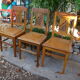 Series of three chairs art deco