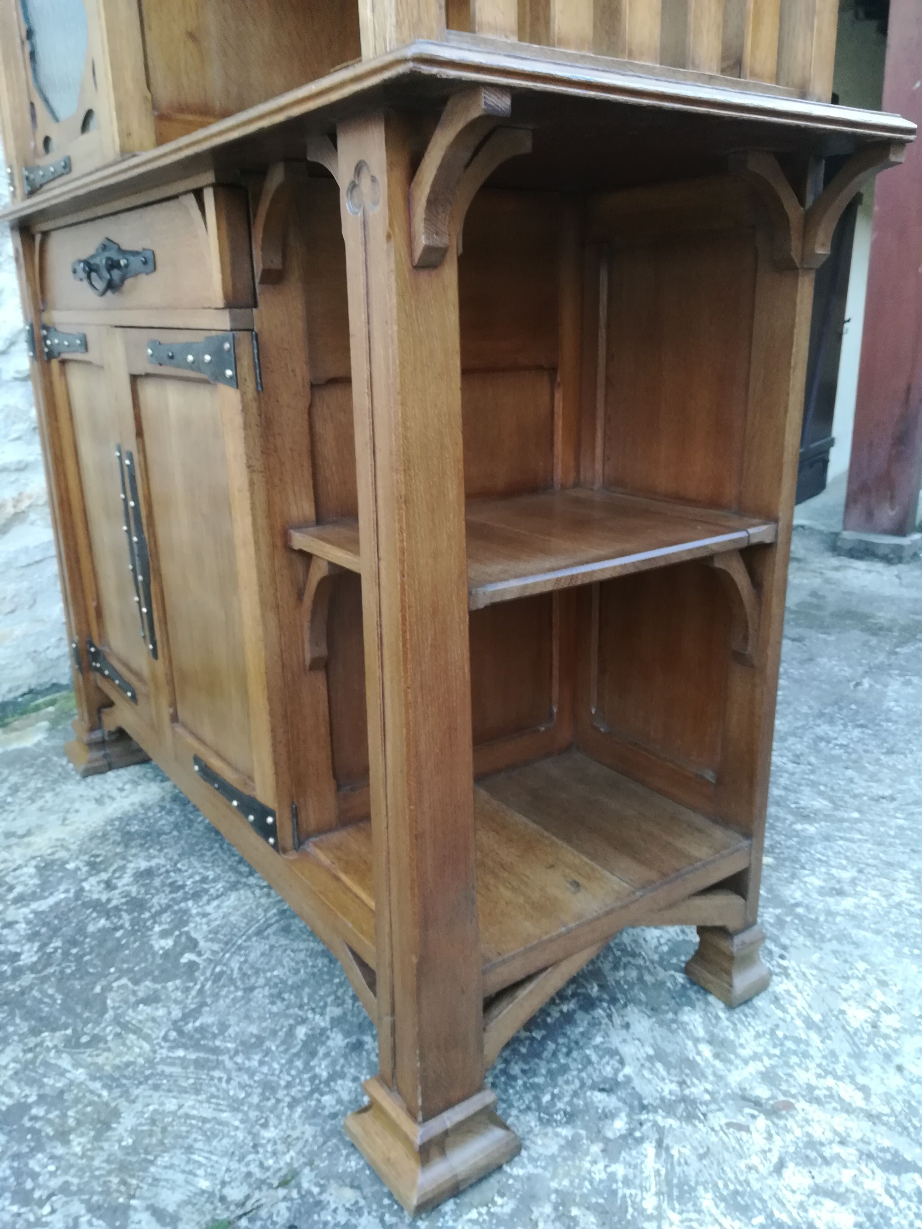 Asymetric art nouveau buffet