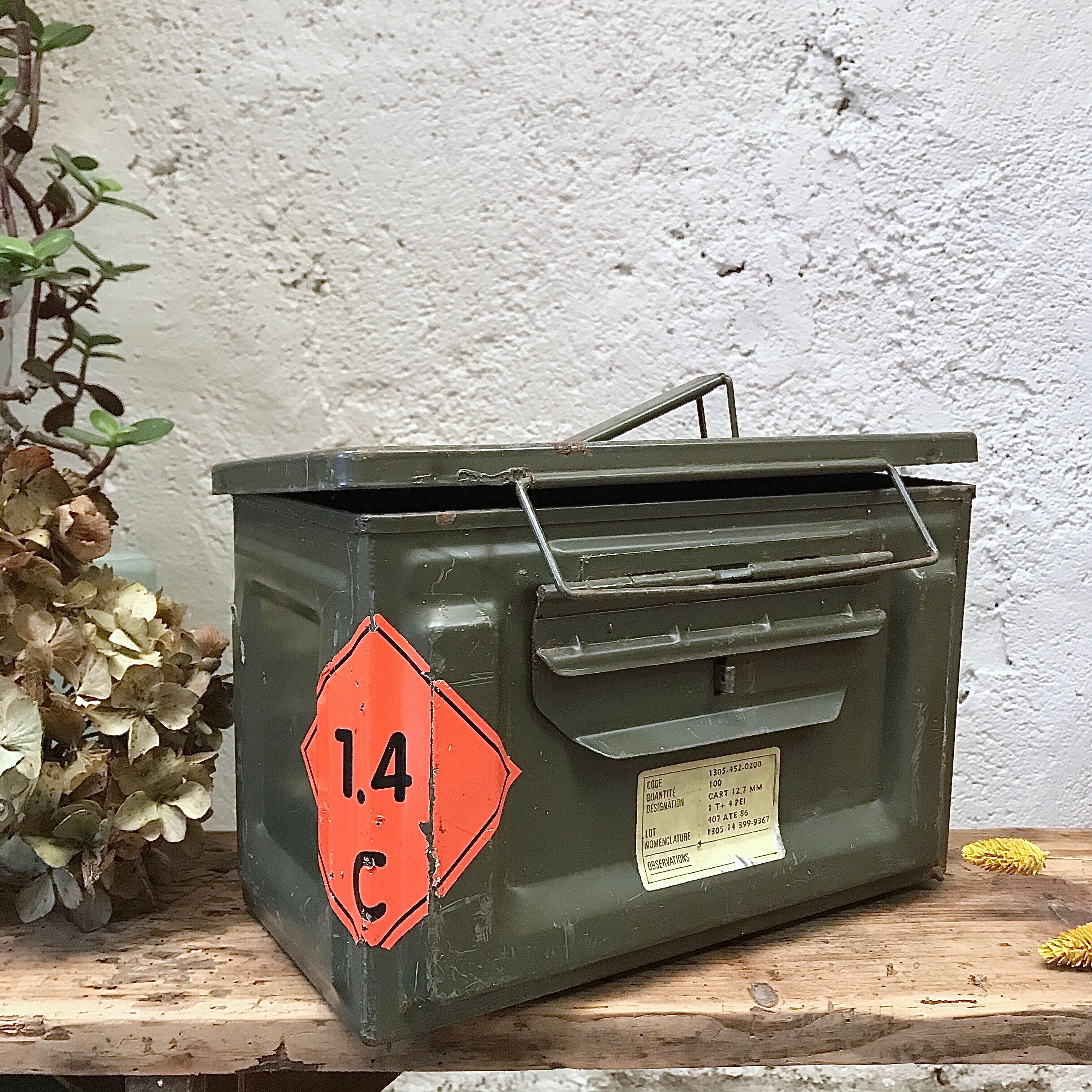 Vintage ammunition crate