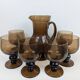 Smoked glass orangeade set