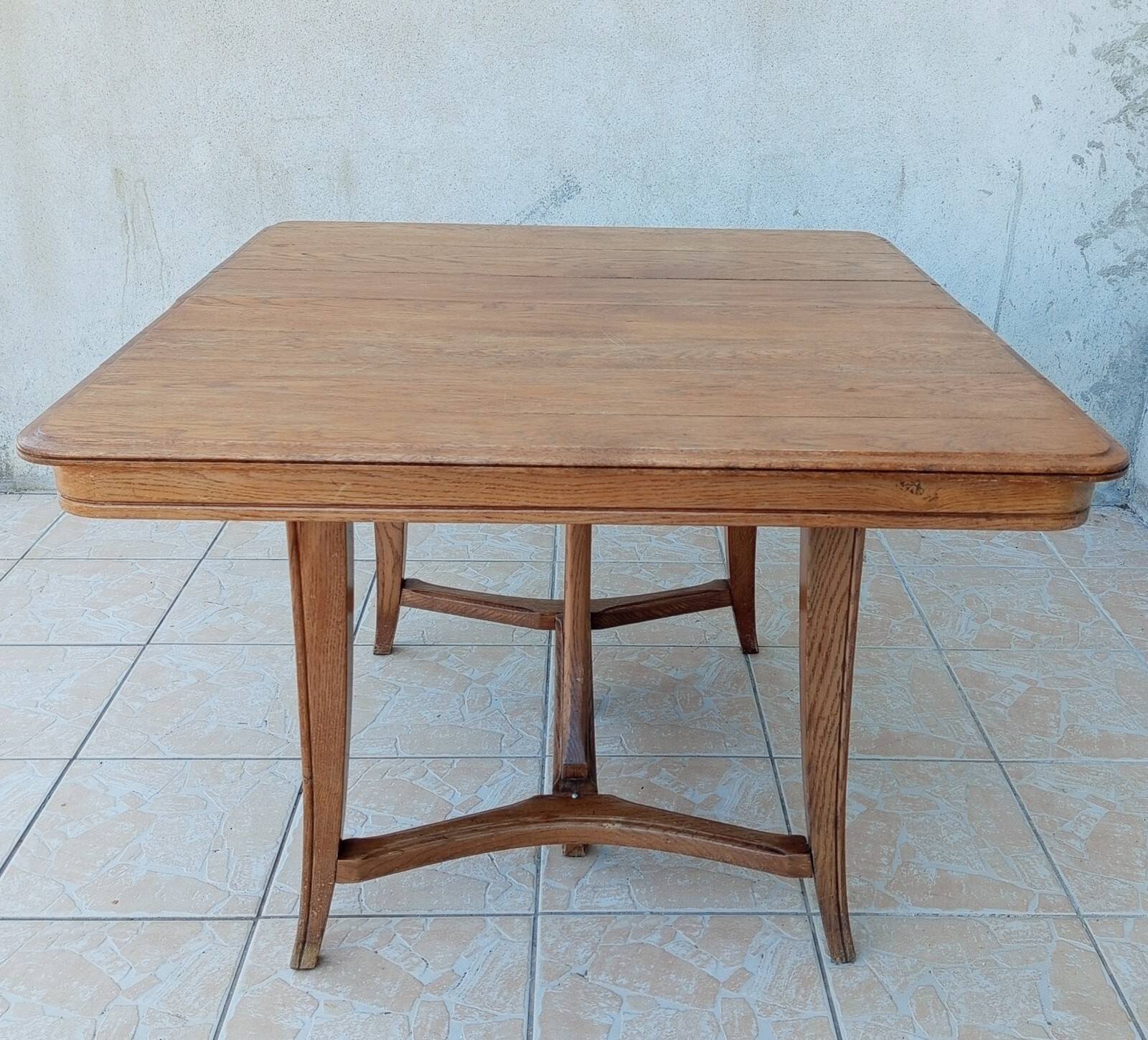 Vintage style Art Nouveau oak table