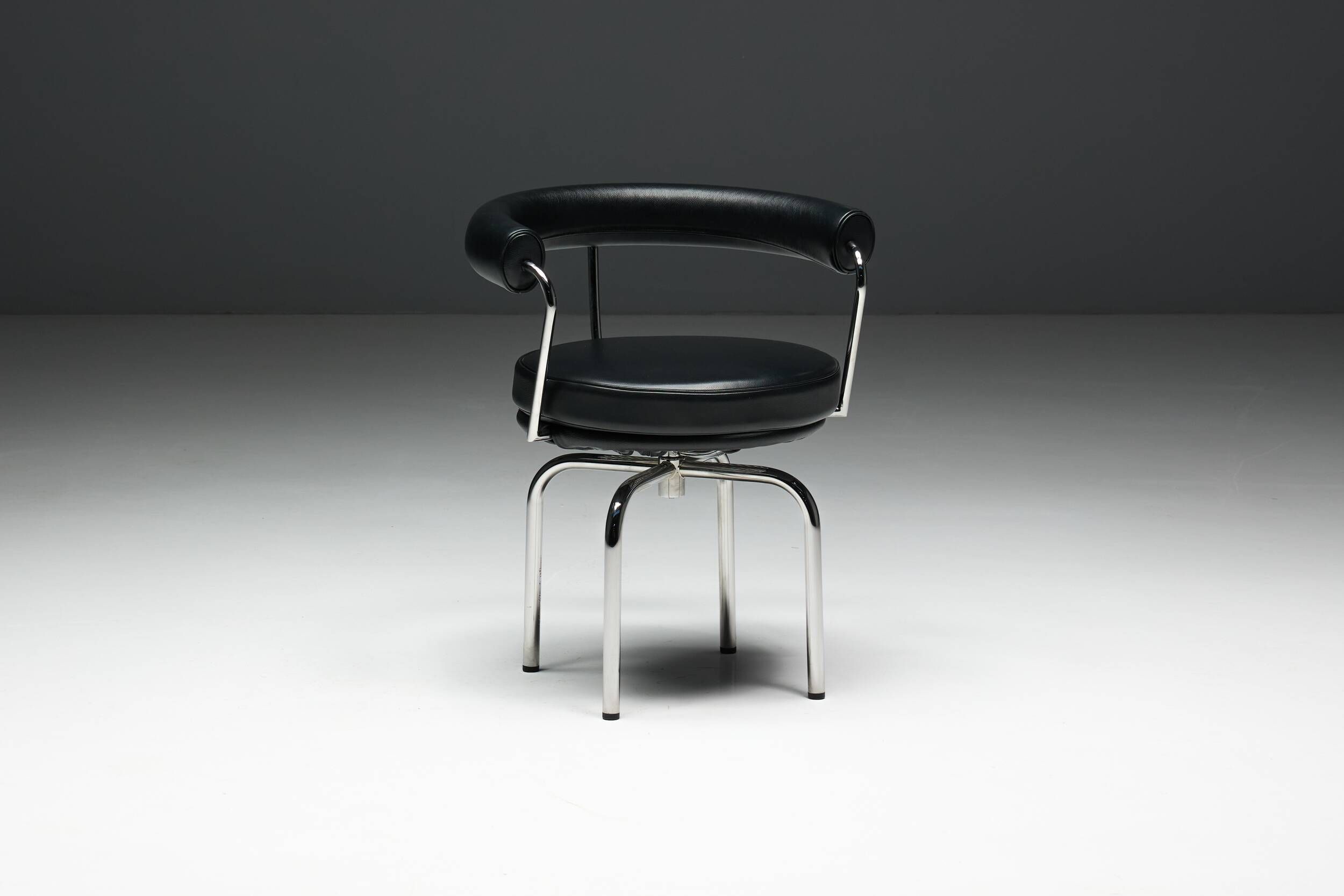 LC7 chairs by Charlotte Perriand, Le Corbusier and Pierre Jeanneret, 1980s