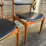Set of 2 Scandinavian chairs Model 49 by Erik Buch for O.D. Mobler, D