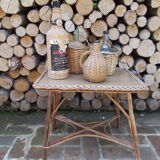 Demijohn dressed in braided wicker