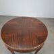 1930s Czechoslovak Art Deco Round Table in Wood and Veneer