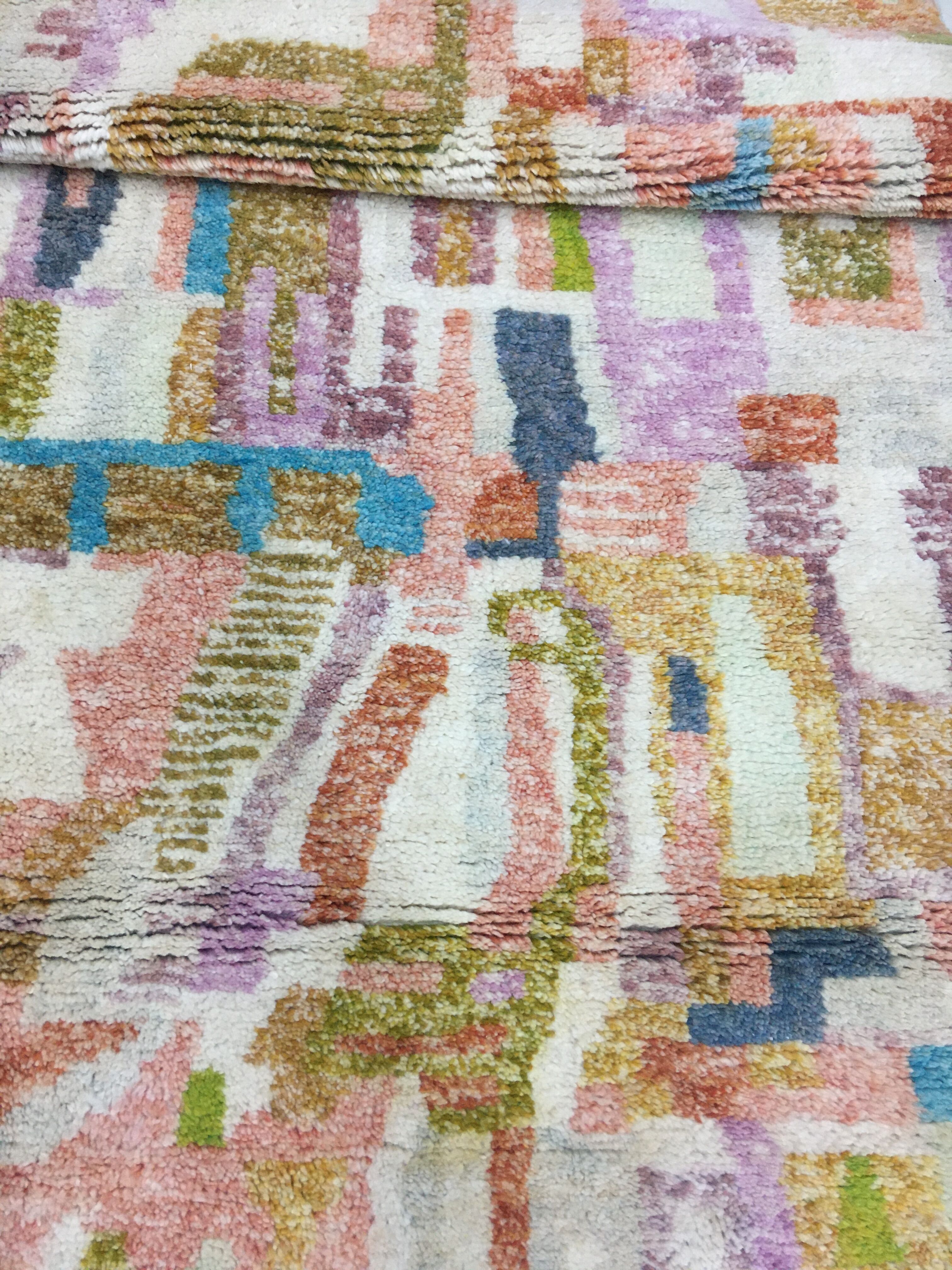 Corridor Carpet Beni Ouarain Moroccan Berber 4m x 1m15