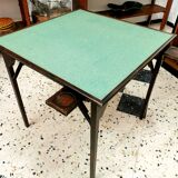 Old folding wooden gaming table