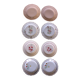 8 assiettes à dessert dépareillées