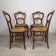 4 chaises paillées