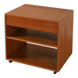 60s Side Table on Wheels