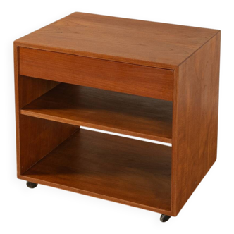 60s Side Table on Wheels