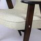 Fauetuil beige 366 de Józef Chierowski en boucle années 1970