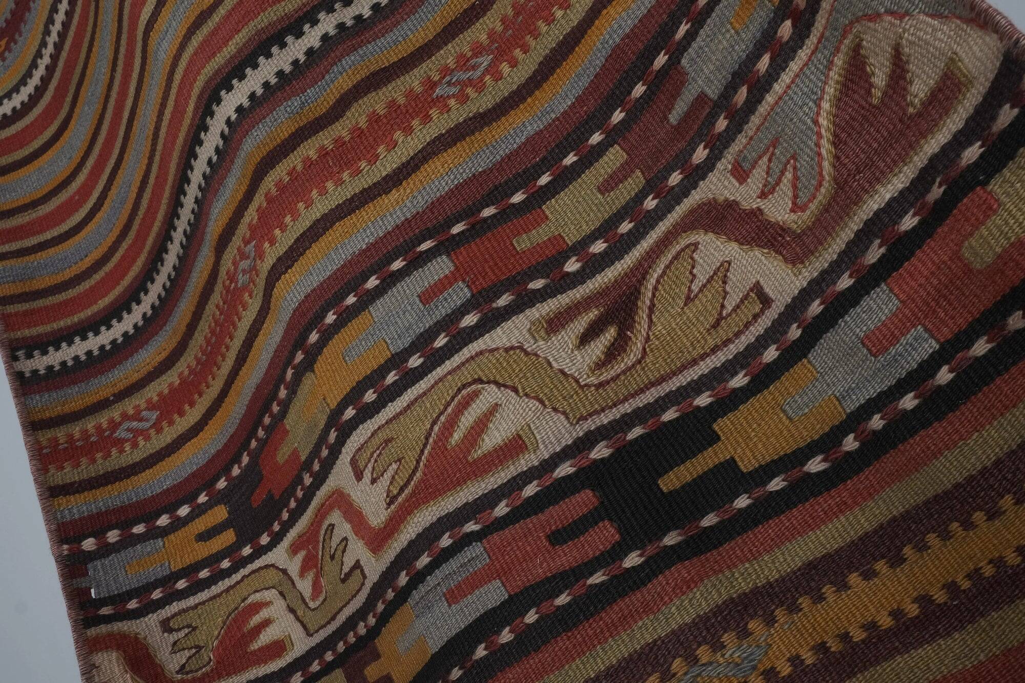 Tapis de couloir turc vintage