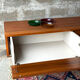 Vintage low Scandinavian sideboard in teak, 1970.