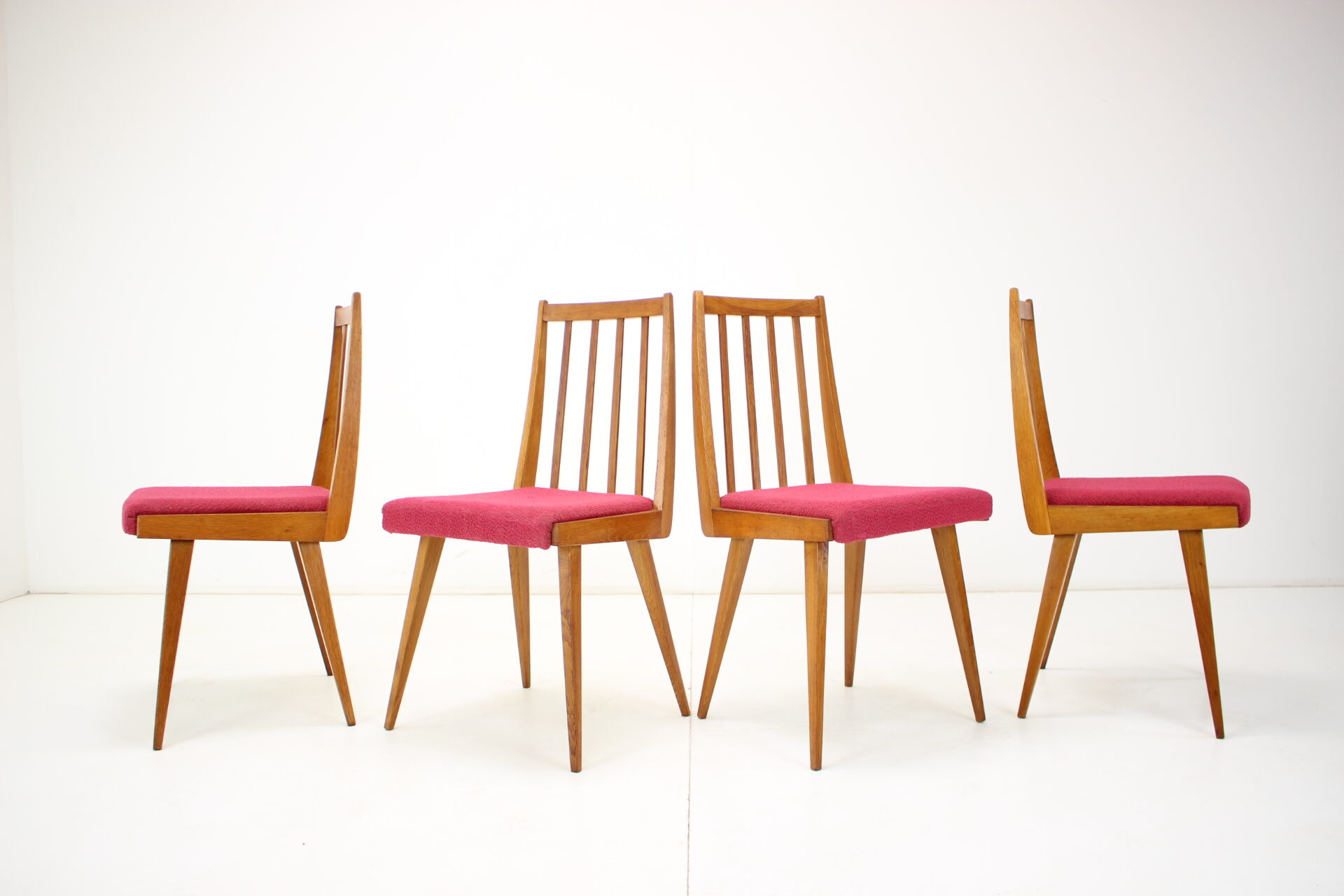 Set of four design dining chairs, 1960's.