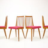 Set of four design dining chairs, 1960's.