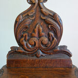 Chair wood carved folk art late 19th century
