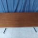 Vintage mahogany desk with chrome metal.