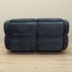 Navy blue velour sofa, Italian design, 1970s, production: Italy