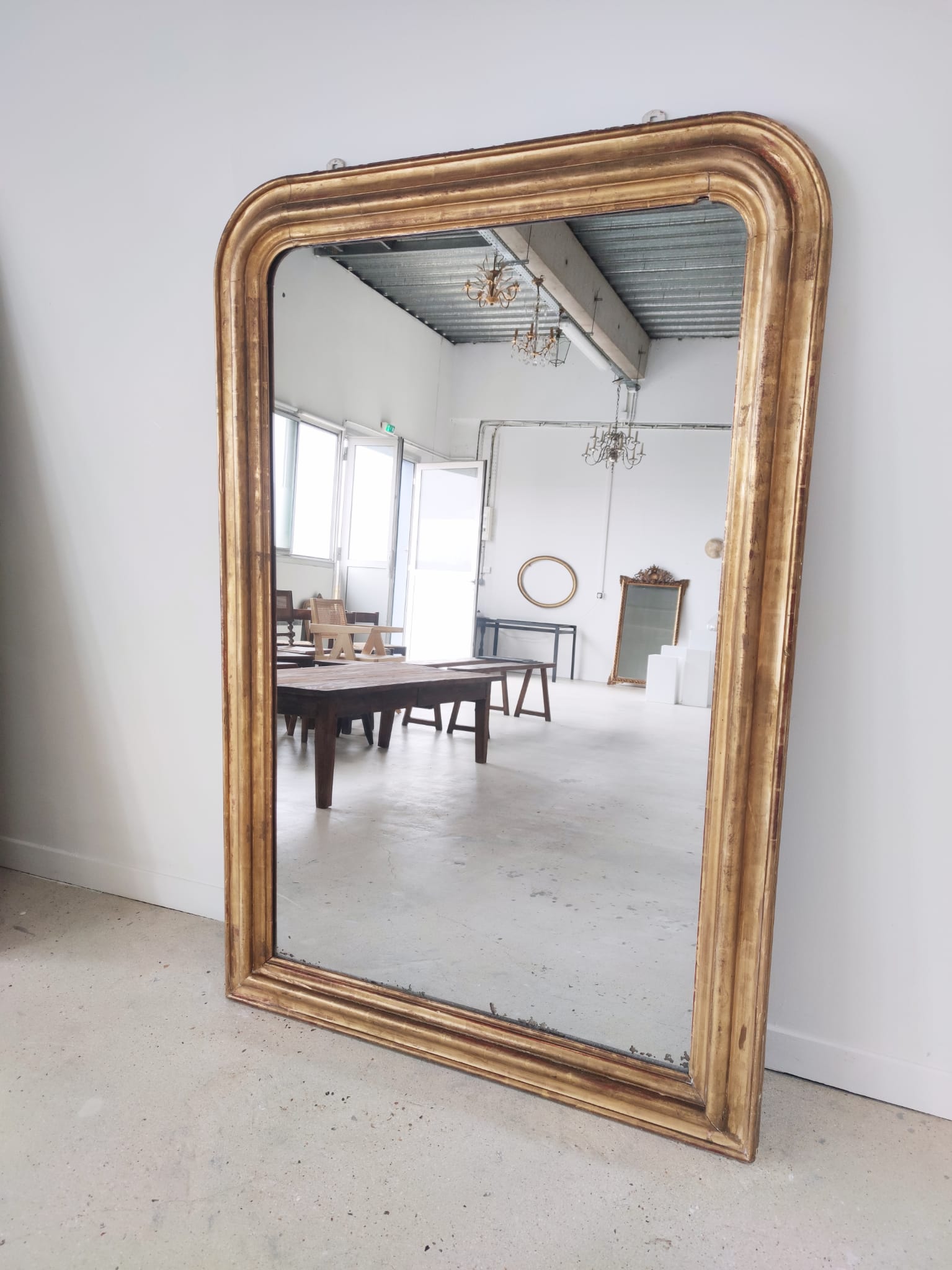 Gilded mirror louis philippe h style:1m66