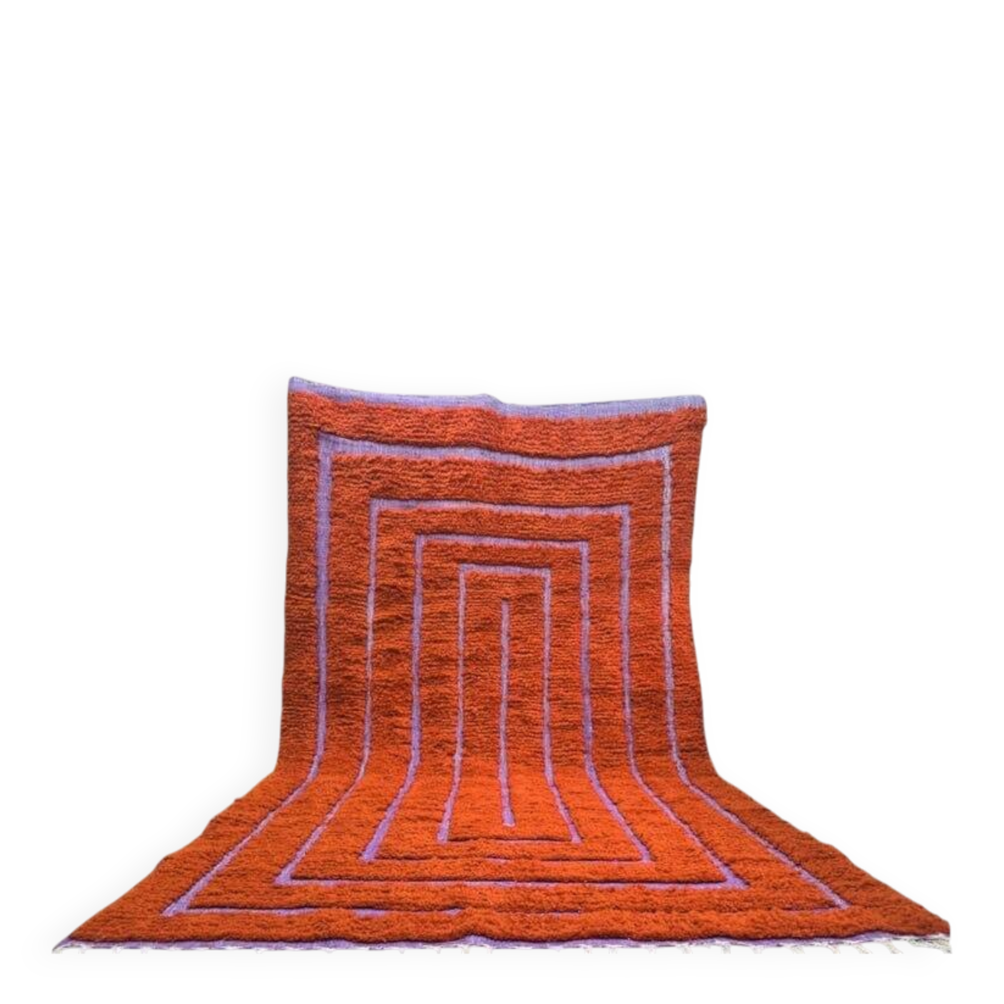 Handmade traditional pure natural wool rug size 150/250 cm