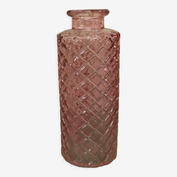Transparent pink vase