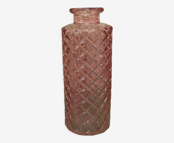 Vase rose transparent