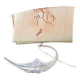 Vintage crystal lamp from the 1970s