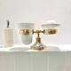 Art Deco soap dish and toothbrush holder