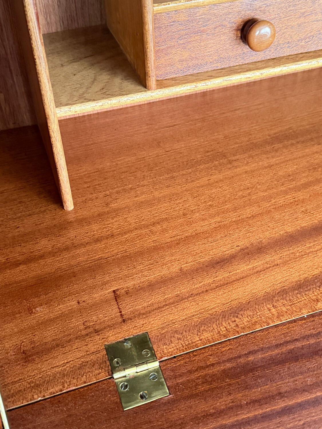 Vintage Jentique teak secretary desk