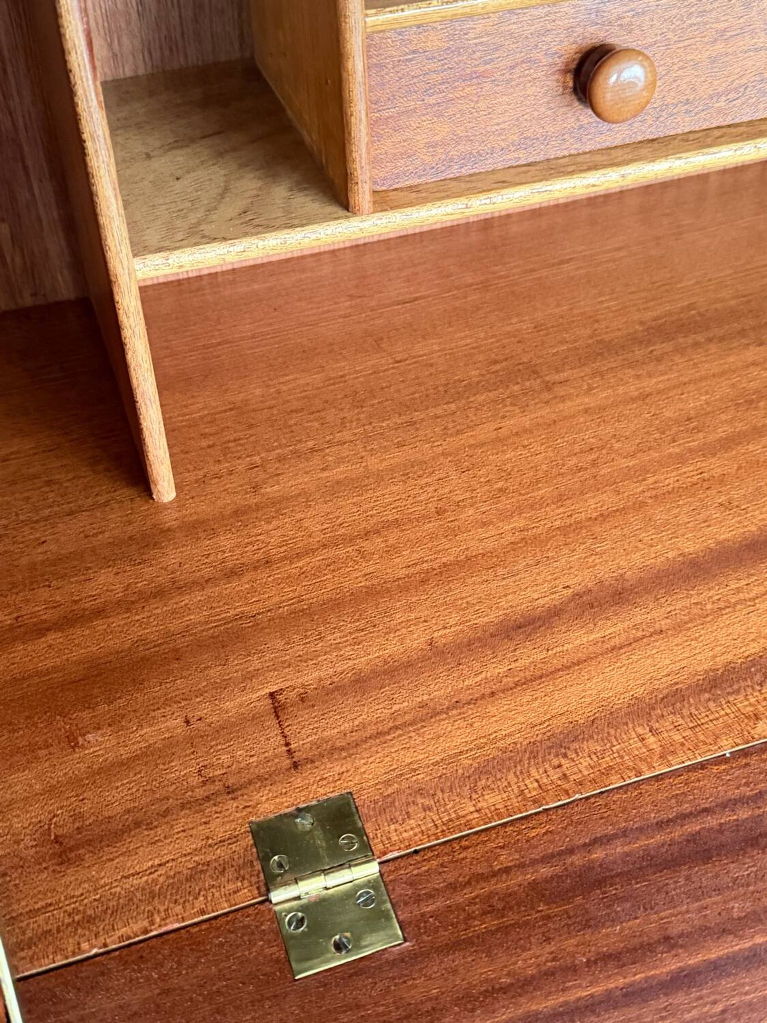 Vintage Jentique teak secretary desk