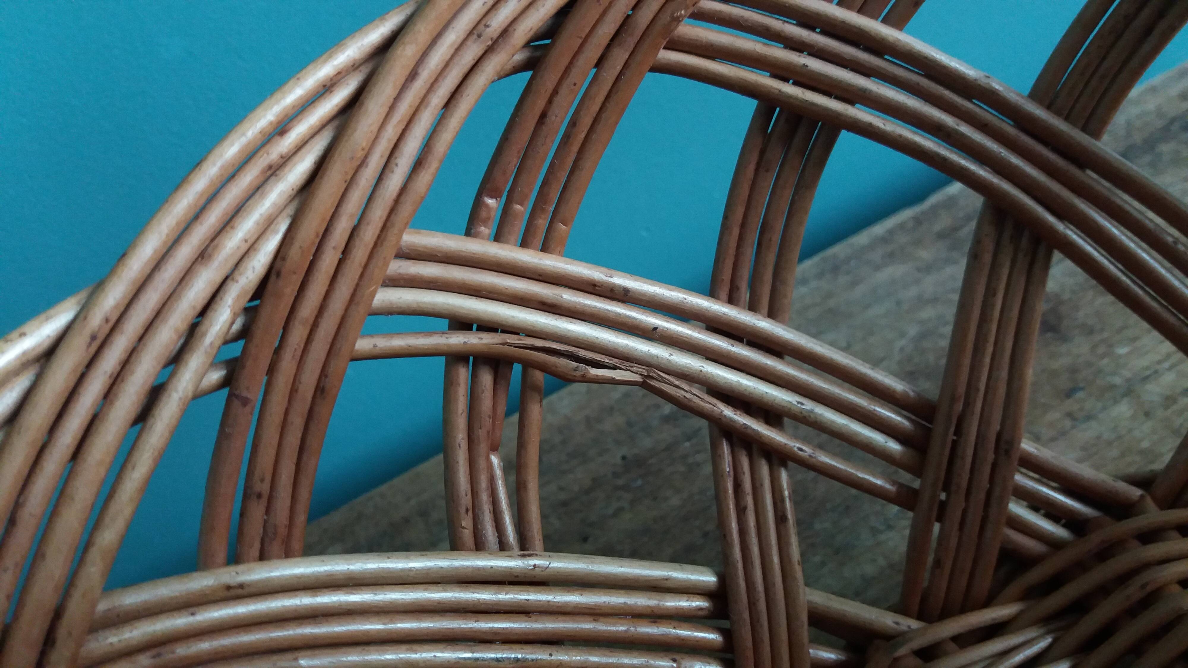 Wicker baskets, basket trays 24 and 29 cm