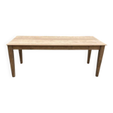 Rectangular table in raw wood