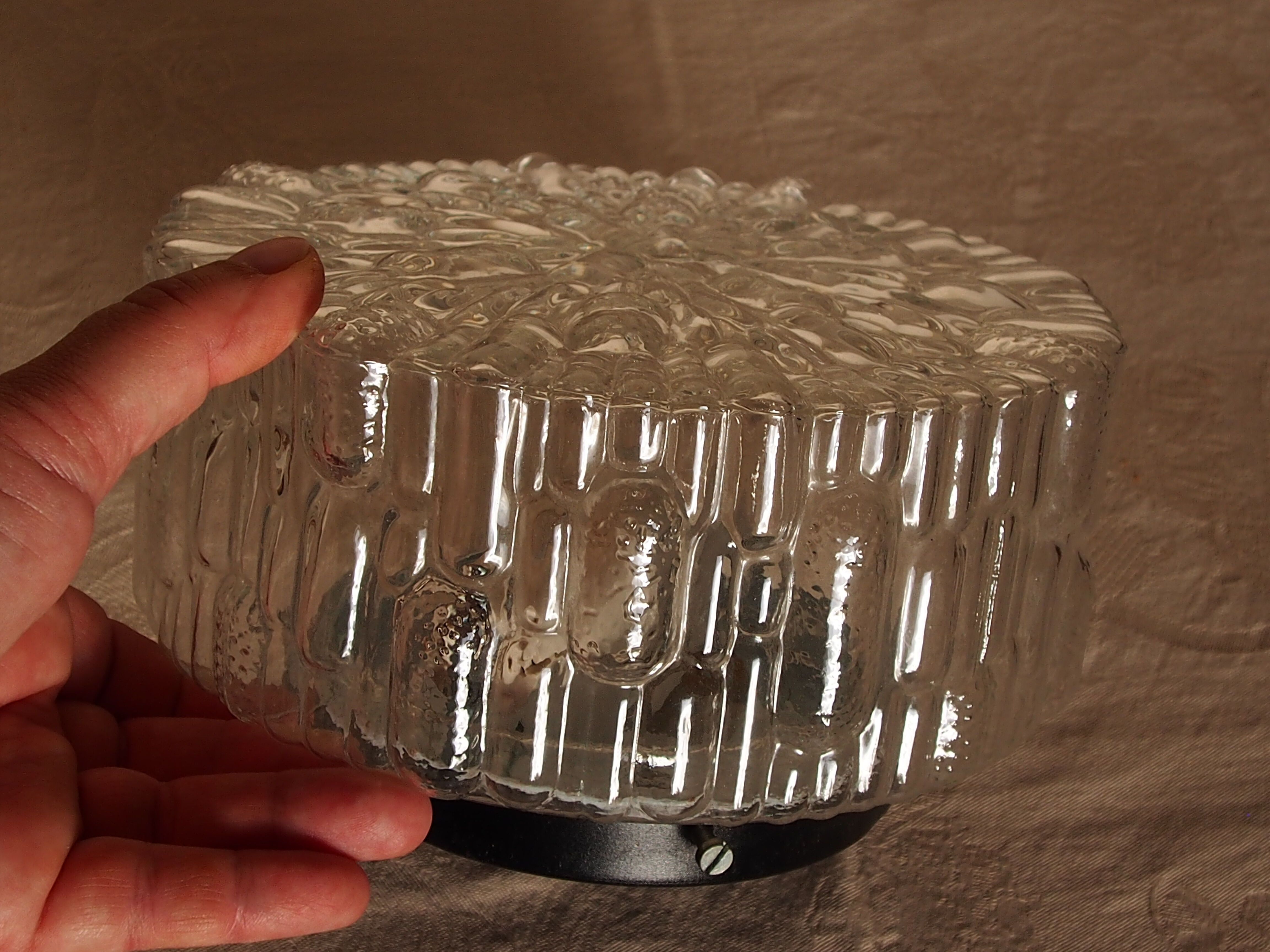 Vintage glass ceiling lamp