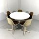 Chaises Charles & Ray Eames La Fonda Herman Miller années 1960