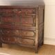English chest of drawers; Charles II period, oak