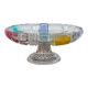 Vintage glass bowl/compot - Art Deco style