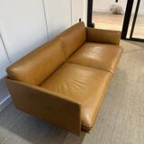 Outline 2-seater sofa in cognac leather by Muuto
