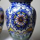 A pair of large decorative vases by Carla Holland, Gouda decoration, circa 1930-40.