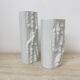 Martin Freyer pour Rosenthal Bisque Reliëf Azu Vase Op Art années 1970