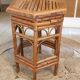 Bamboo and rattan pedestal table