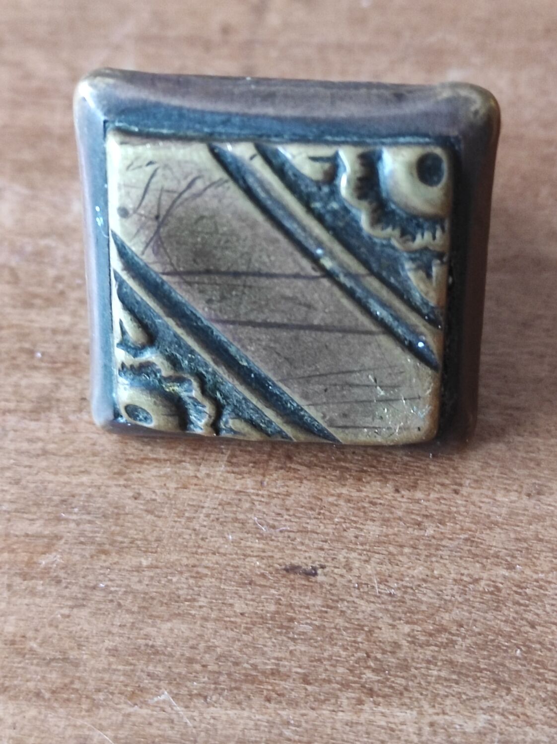 Art Deco style metal furniture handle