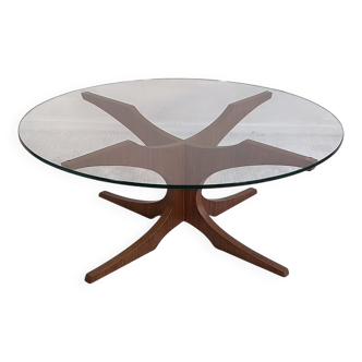 Table basse design Hugues POIGNANT 1960’S pour Svensk Möbelindustri
