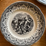 Sarreguemines talking plates