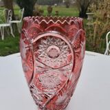 Bohemian crystal vase height 28.5 cm